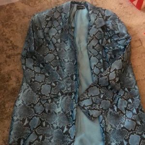 Pretty little thing snake print blazer, size 8